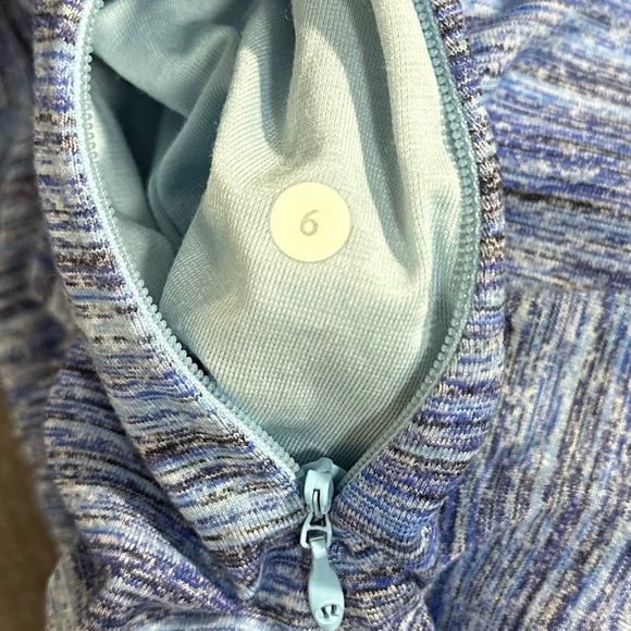 Lululemon Runderful Long Sleeve in Space Dye Camo Caspian Sapphire Blue [3522] - Picture 9 of 9